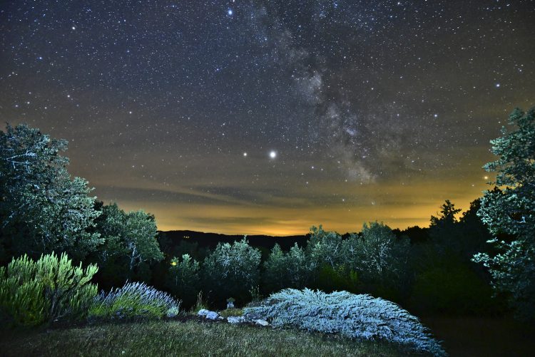 Paysage nocturne Astrophotographie Nuit Etoiles Reflets