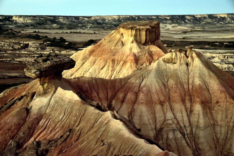 Bardenas Reales Espagne Navarre Désert Paysage Heures d'or Argile Ocre