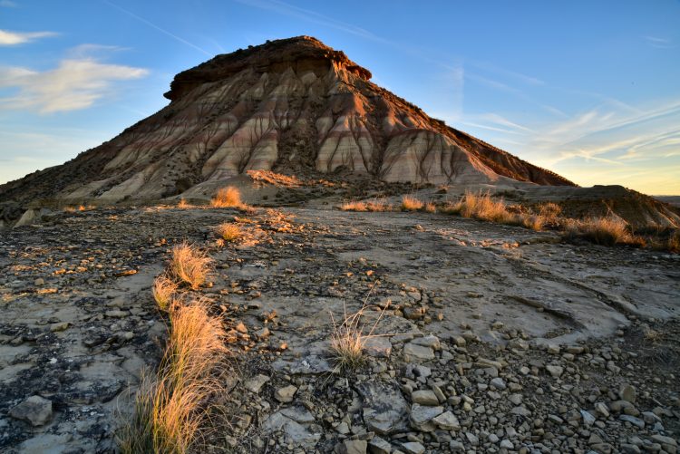 Bardenas Reales Espagne Navarre Désert Paysage Heures d'or Argile Ocre
