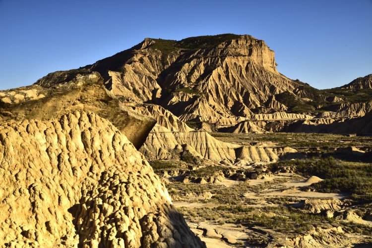 Bardenas Reales Espagne Navarre Désert Paysage Heures d'or Argile Ocre