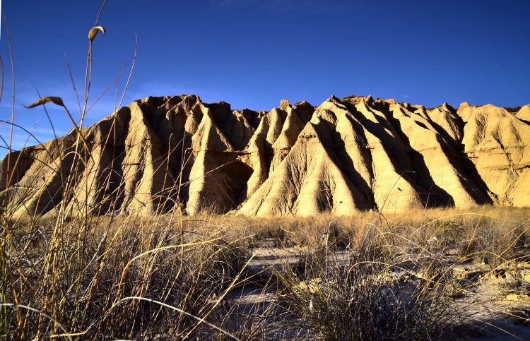 Bardenas Reales Espagne Navarre Désert Paysage Heures d'or Argile Ocre