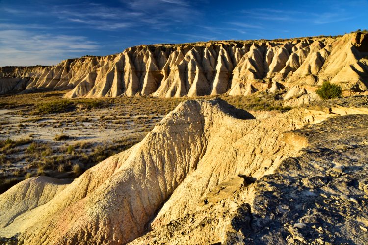 Bardenas Reales Espagne Navarre Désert Paysage Heures d'or Argile Ocre