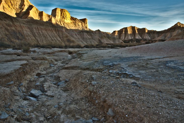 Bardenas Reales Espagne Navarre Désert Paysage Heures d'or Argile Ocre
