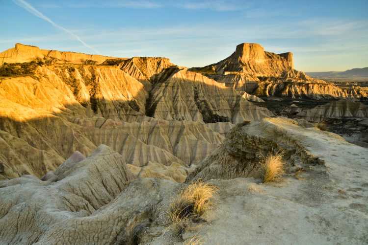 Bardenas Reales Espagne Navarre Désert Paysage Heures d'or Argile Ocre