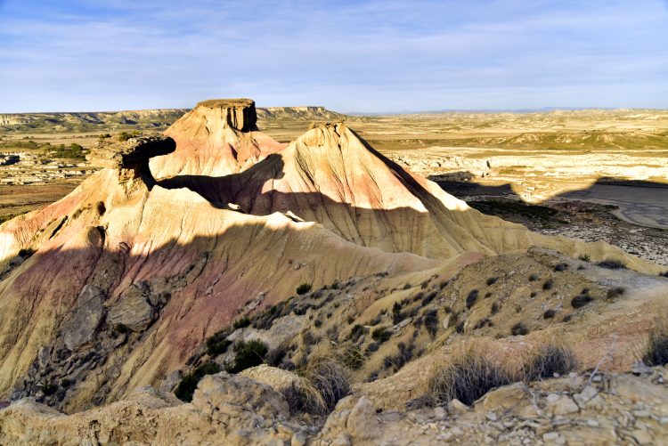 Bardenas Reales Espagne Navarre Désert Paysage Heures d'or Argile Ocre