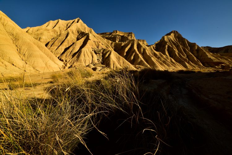 Bardenas Reales Espagne Navarre Désert Paysage Heures d'or Argile Ocre