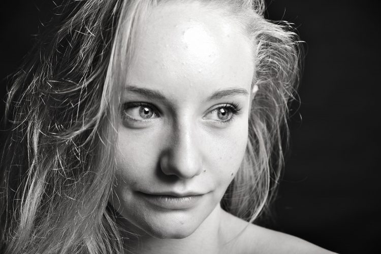 Portraits Yeux bleux High Key Low key