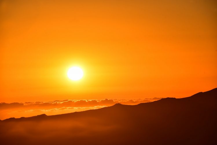 Mauna Kea Big Island Hawaï Cratère Coucher de soleil Sunset