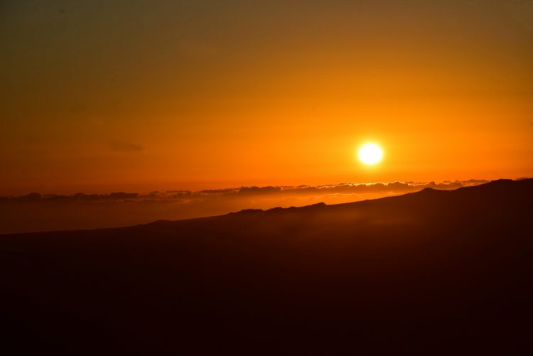 Mauna Kea Big Island Hawaï Cratère Coucher de soleil Sunset