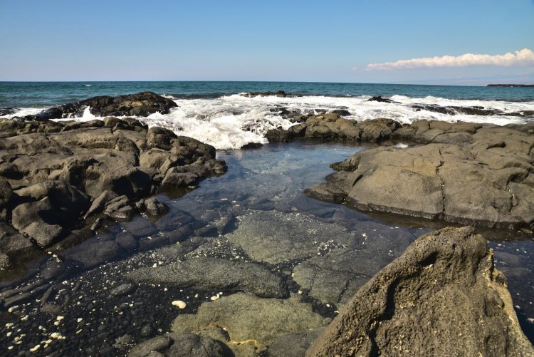 Big Island Hawaï Côte Sud-Est Hot springs Kalapana Kapoho Mermaid Pond