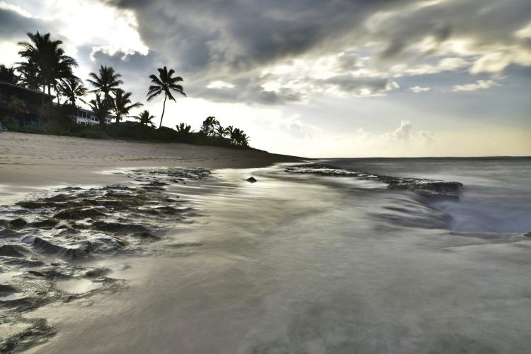 Hawaï Oahu Plage Corail Coucher de Soleil Sunset Beach Bay Turtle bay