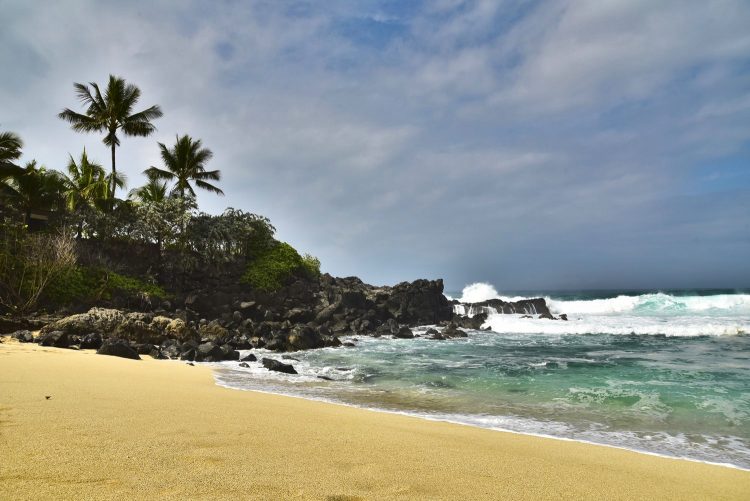 Hawaï Oahu Plage Corail Coucher de Soleil Sunset Beach Bay Turtle bay