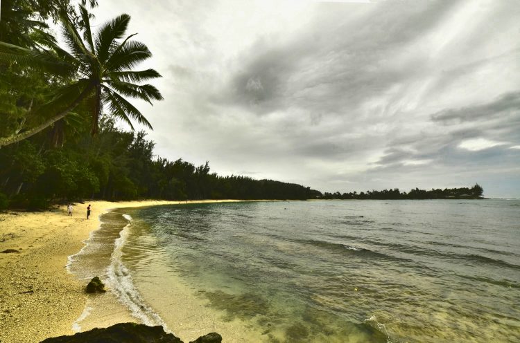 Hawaï Oahu Plage Corail Coucher de Soleil Sunset Beach Bay Turtle bay