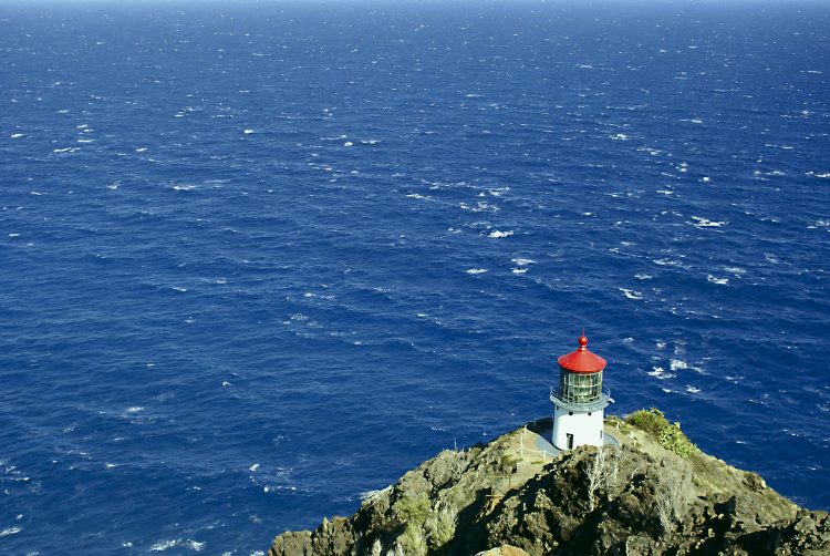 Sud Ohau Îles Phare Plage Cratère