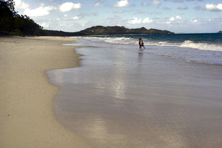 Sud Ohau Îles Phare Plage Cratère