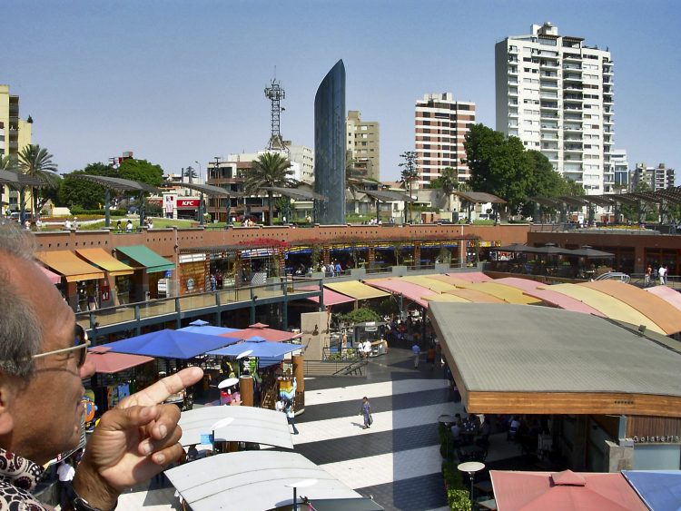 Lima Pérou Plazza de armas Façades Pacifique Bus