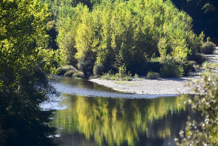 Cingle de Montfort Couleurs Automne Rivière Dordogne Reflets