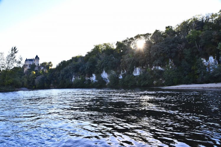 Cingle de Montfort Couleurs Automne Rivière Dordogne Reflets