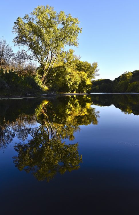Cingle de Montfort Couleurs Automne Rivière Dordogne Reflets