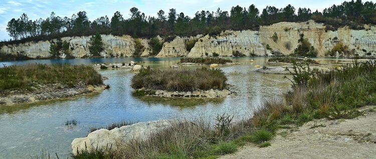 Carrières Guizengeard Kaolin Argile Bleu des mers du sud Turquoise