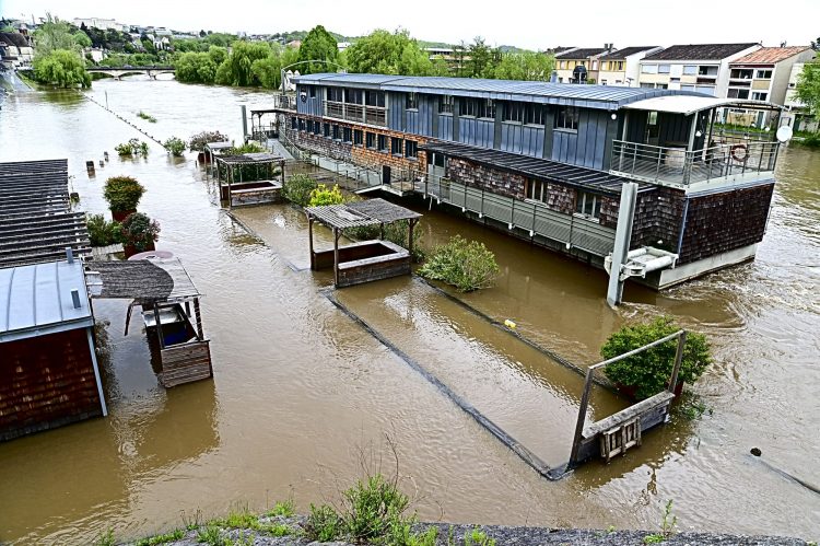 Crue de l'Isle à Périgueux