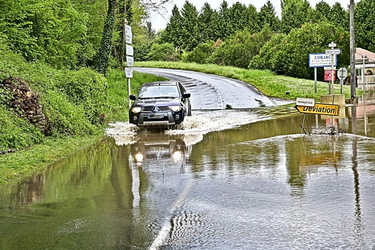 Crue de l'Auvézère - Cubjac