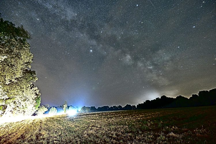 astrophoto, solstice d'été, voie lactée, paysage nocturne