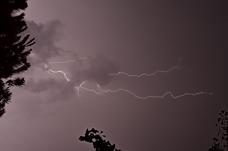 Orages, éclairs